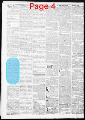 Page thumbnail for American Republican And Baltimore Daily Clipper