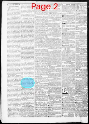 Page thumbnail for American Republican And Baltimore Daily Clipper