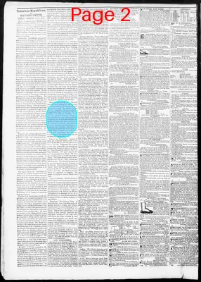 Page thumbnail for American Republican And Baltimore Daily Clipper