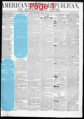 Page thumbnail for American Republican And Baltimore Daily Clipper