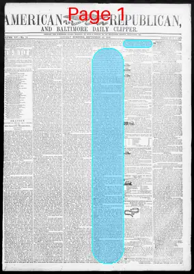 Page thumbnail for American Republican And Baltimore Daily Clipper