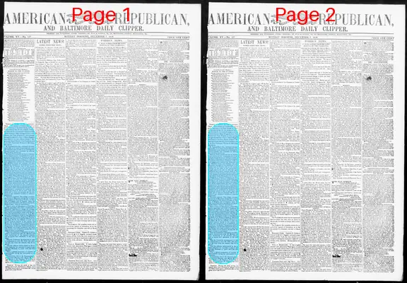 Page thumbnail for American Republican And Baltimore Daily Clipper