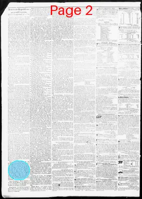 Page thumbnail for American Republican And Baltimore Daily Clipper