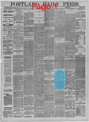 Page thumbnail for The Portland Daily Press