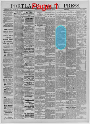 Page thumbnail for The Portland Daily Press