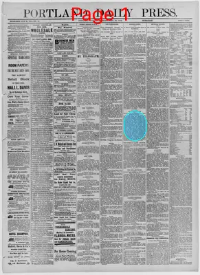 Page thumbnail for The Portland Daily Press