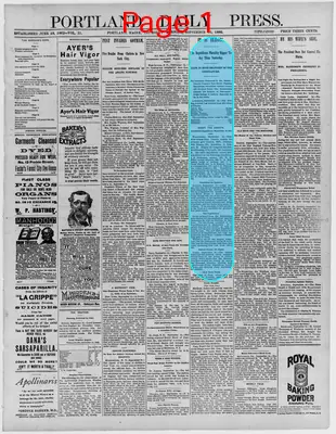 Page thumbnail for The Portland Daily Press