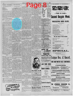 Page thumbnail for The Portland Daily Press