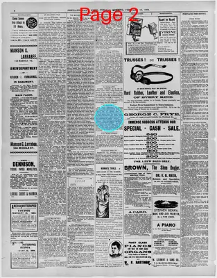 Page thumbnail for The Portland Daily Press