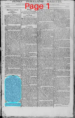 Page thumbnail for Jenks's Portland Gazette