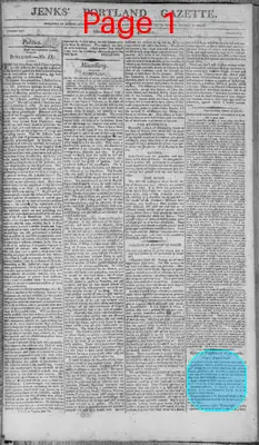 Page thumbnail for Jenks's Portland Gazette