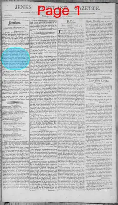 Page thumbnail for Jenks's Portland Gazette
