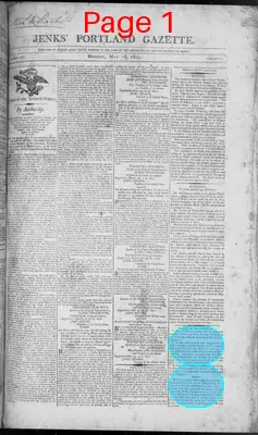 Page thumbnail for Jenks's Portland Gazette
