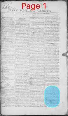 Page thumbnail for Jenks's Portland Gazette