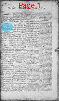Page thumbnail for Jenks's Portland Gazette