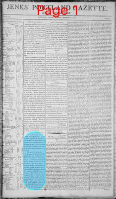 Page thumbnail for Jenks' Portland Gazette. Maine Advertiser