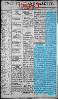 Page thumbnail for Jenks' Portland Gazette. Maine Advertiser