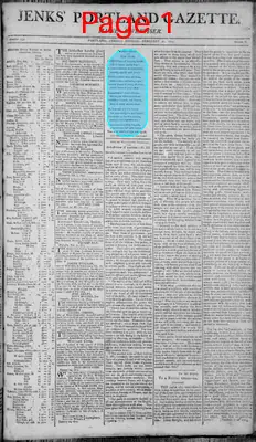 Page thumbnail for Jenks' Portland Gazette. Maine Advertiser