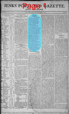 Page thumbnail for Jenks' Portland Gazette. Maine Advertiser