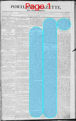 Page thumbnail for Portland Gazette, And Maine Advertiser