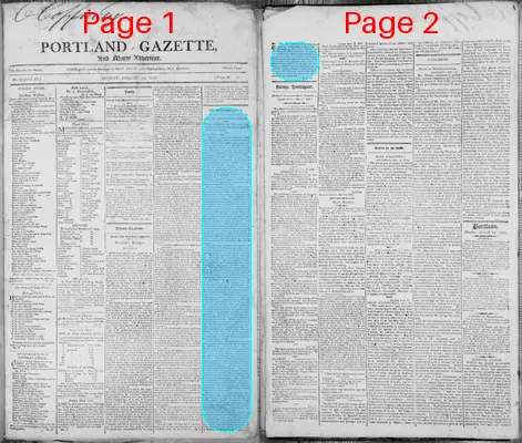 Page thumbnail for Portland Gazette, And Maine Advertiser