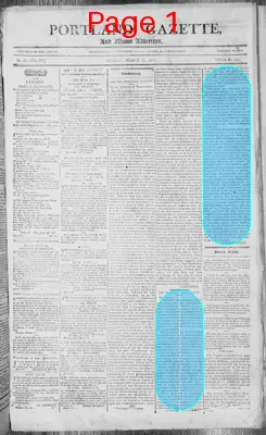 Page thumbnail for Portland Gazette, And Maine Advertiser
