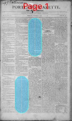 Page thumbnail for Portland Gazette, And Maine Advertiser