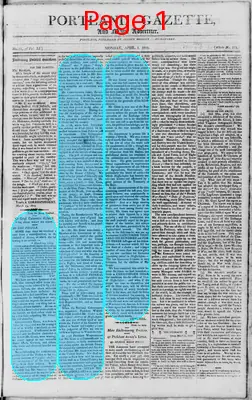 Page thumbnail for Portland Gazette, And Maine Advertiser