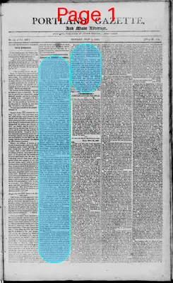 Page thumbnail for Portland Gazette, And Maine Advertiser