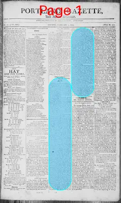 Page thumbnail for Portland Gazette, And Maine Advertiser