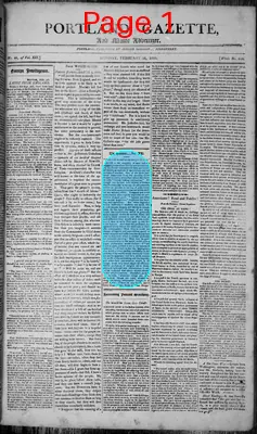 Page thumbnail for Portland Gazette, And Maine Advertiser