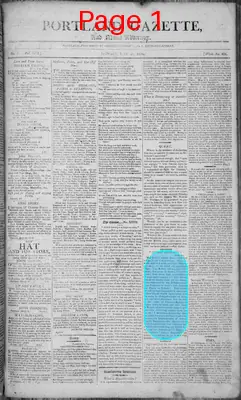 Page thumbnail for Portland Gazette, And Maine Advertiser