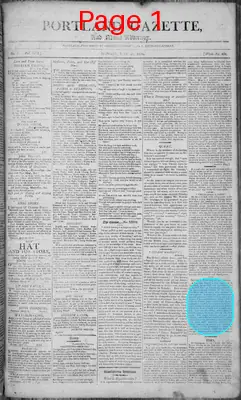Page thumbnail for Portland Gazette, And Maine Advertiser