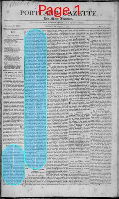 Page thumbnail for Portland Gazette, And Maine Advertiser