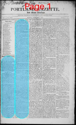 Page thumbnail for Portland Gazette, And Maine Advertiser