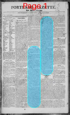 Page thumbnail for Portland Gazette, And Maine Advertiser