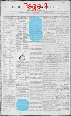 Page thumbnail for Portland Gazette, And Maine Advertiser