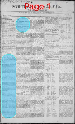 Page thumbnail for Portland Gazette, And Maine Advertiser