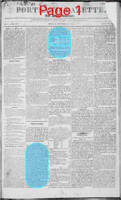 Page thumbnail for Portland Gazette, And Maine Advertiser