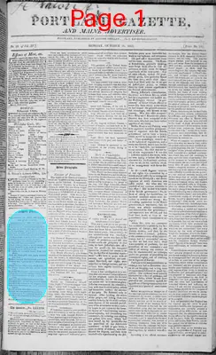 Page thumbnail for Portland Gazette, And Maine Advertiser