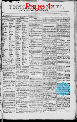 Page thumbnail for Portland Gazette, And Maine Advertiser