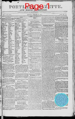 Page thumbnail for Portland Gazette, And Maine Advertiser
