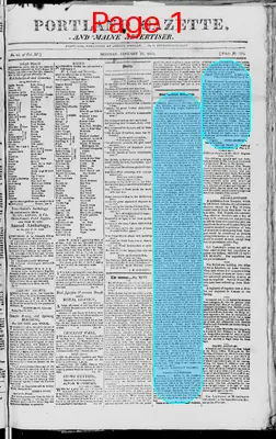 Page thumbnail for Portland Gazette, And Maine Advertiser