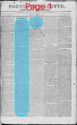Page thumbnail for Portland Gazette, And Maine Advertiser