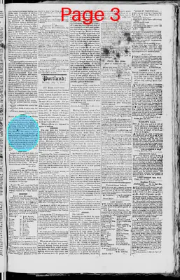 Page thumbnail for Portland Gazette, And Maine Advertiser