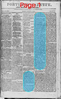 Page thumbnail for Portland Gazette, And Maine Advertiser
