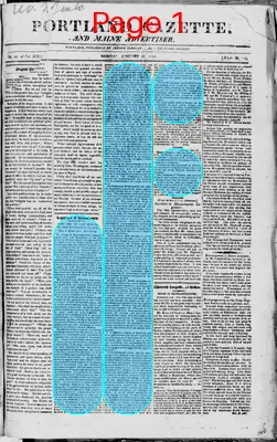 Page thumbnail for Portland Gazette, And Maine Advertiser
