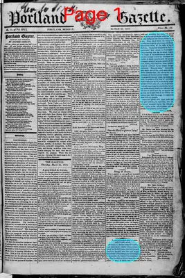 Page thumbnail for Portland Gazette, And Maine Advertiser