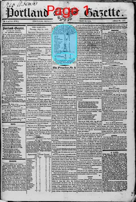 Page thumbnail for Portland Gazette, And Maine Advertiser