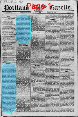 Page thumbnail for Portland Gazette, And Maine Advertiser